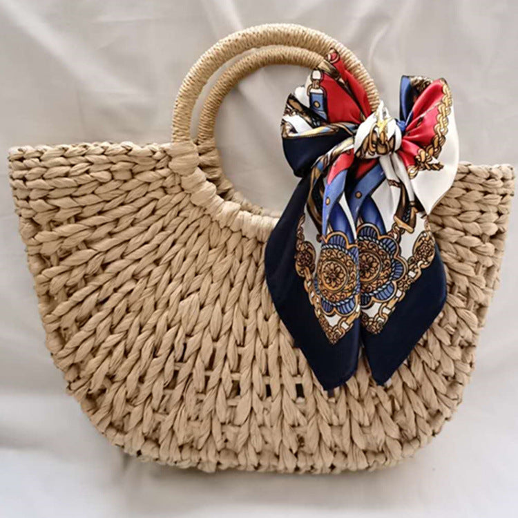 Crescent Shaped Vacation Beach Bag
