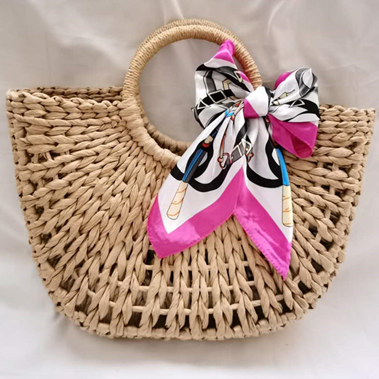 Crescent Shaped Vacation Beach Bag