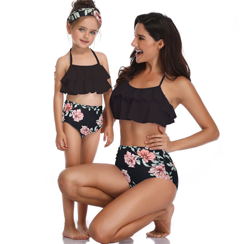 Off Shoulder Boho Chic Mommy and Me Swimwear