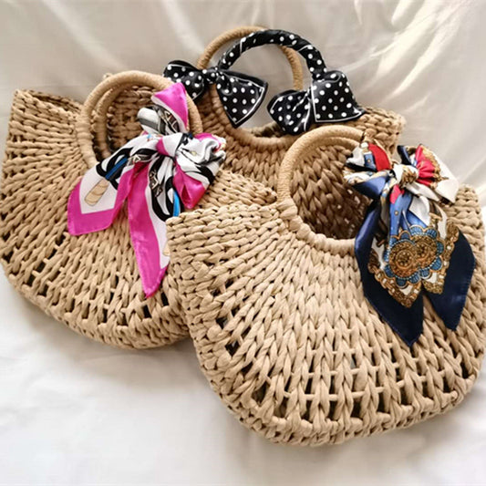 Crescent Shaped Vacation Beach Bag