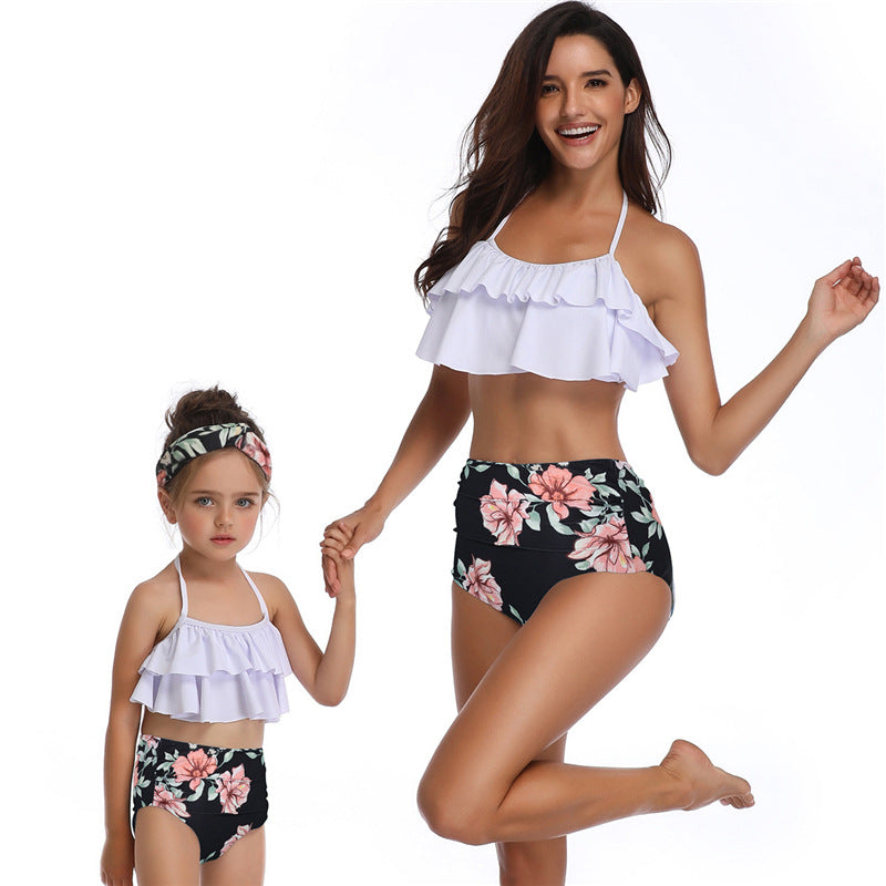 Off Shoulder Boho Chic Mommy and Me Swimwear