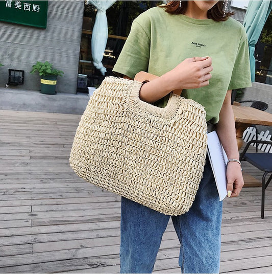 Galia Straw Handbag - Beach Bag