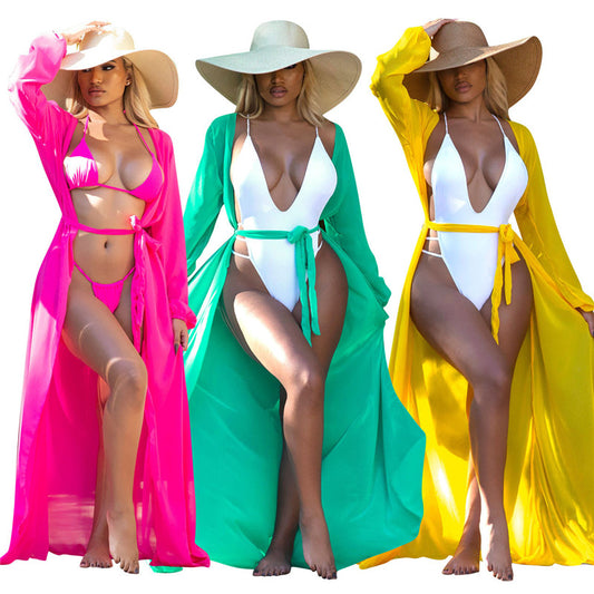 Candy Colored Extra-long Cover Up