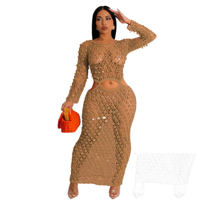 Dazzling Sequin Beach Dress