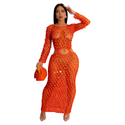 Dazzling Sequin Beach Dress