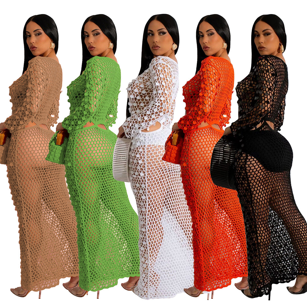 Dazzling Sequin Beach Dress